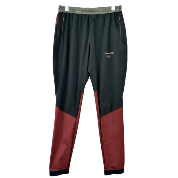 Nike x Undercover Lab Gyakusou Black l Burgundy Three Quarter Track Pants sz S - Picture 3 of 13